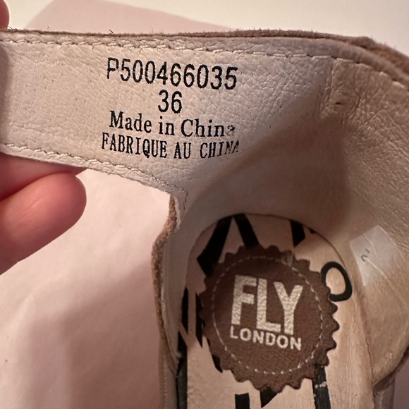 Fly London leather sandals/espadrilles - Picture 6 of 8